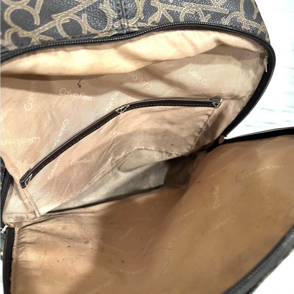 Calvin Klein Monogrammed Brown Backpack main image 5